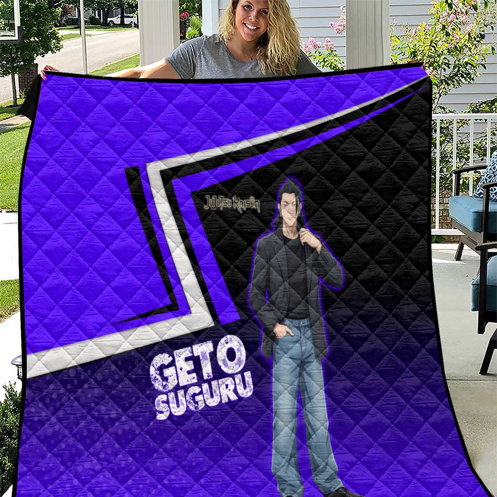 Geto Suguru Quilt Jujutsu Kaisen Casual Suit Look
