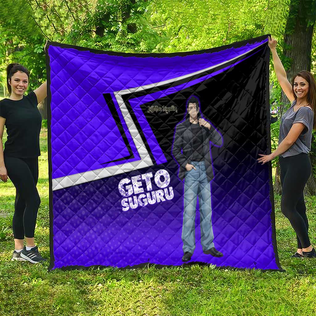 Geto Suguru Quilt Jujutsu Kaisen Casual Suit Look