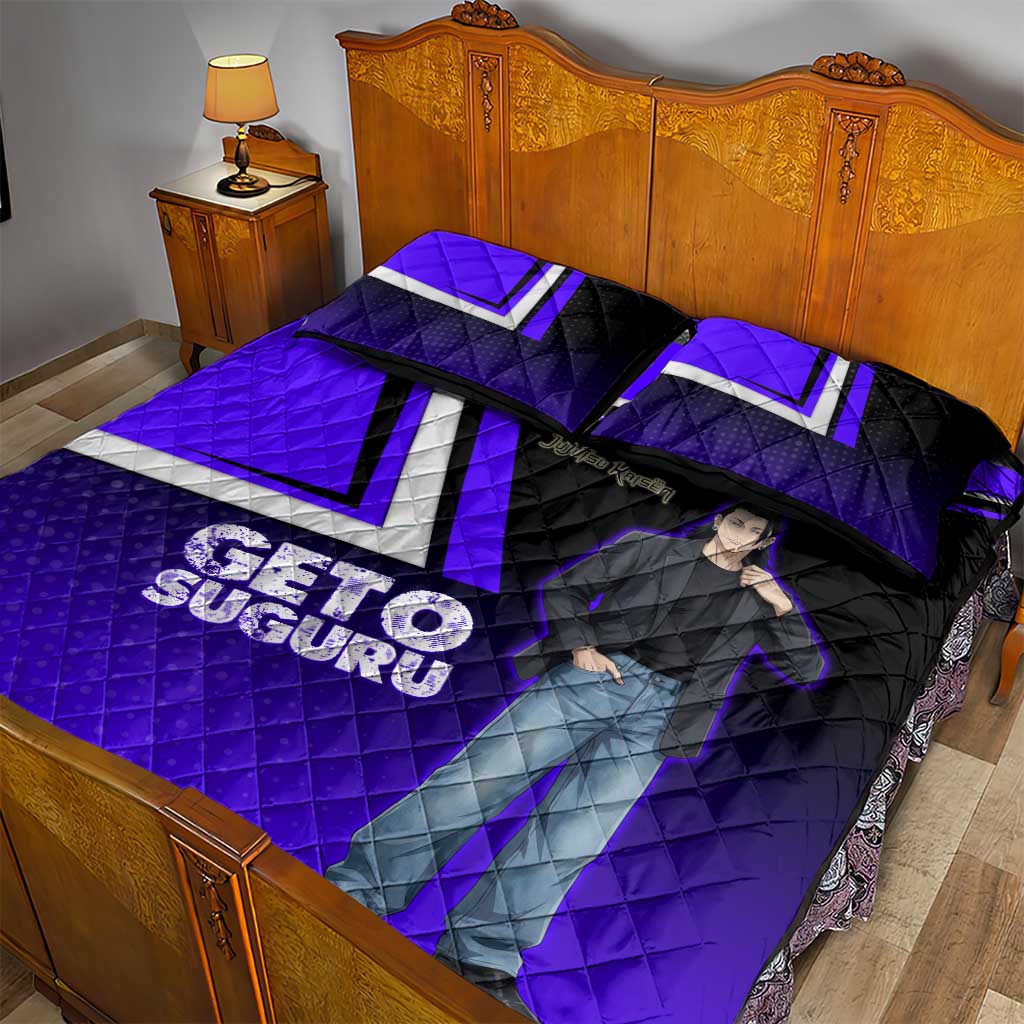 Geto Suguru Quilt Bed Set Jujutsu Kaisen Casual Suit Look