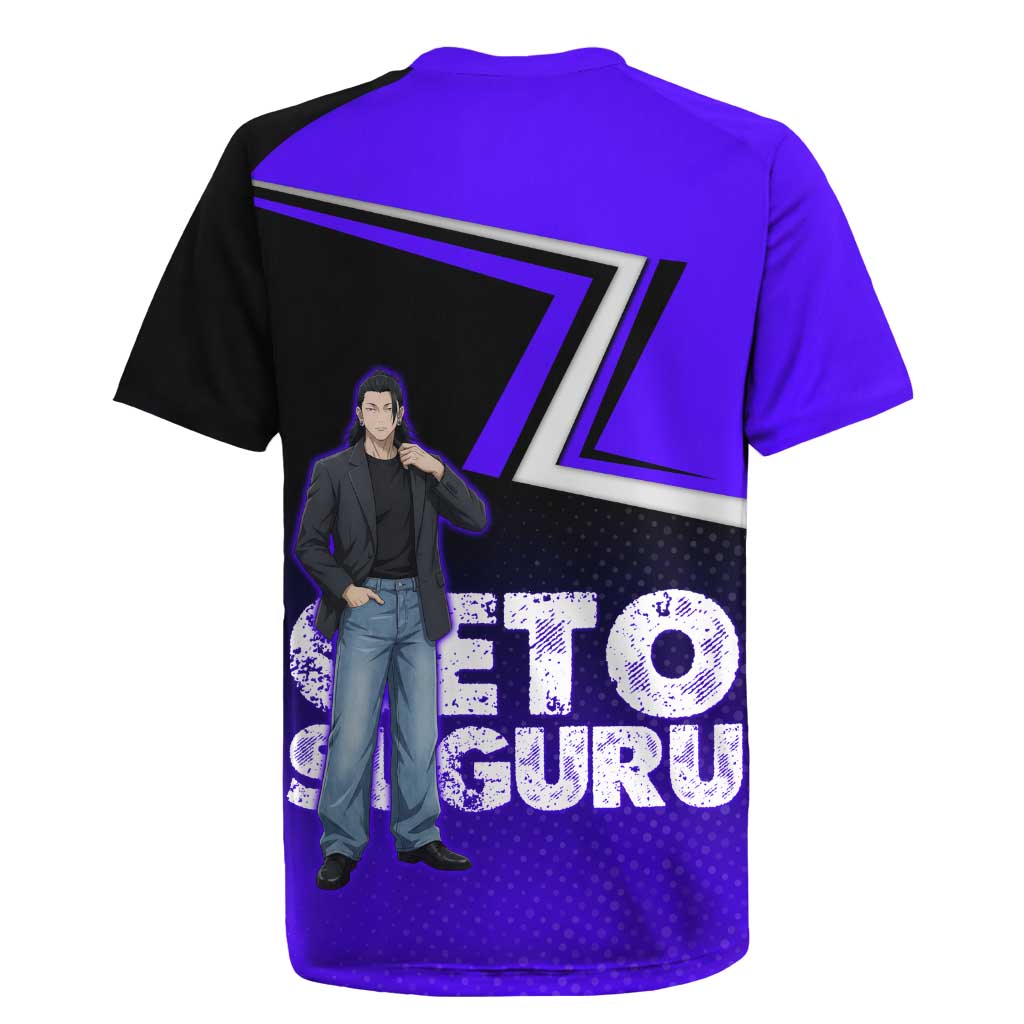 Geto Suguru Rugby Jersey Jujutsu Kaisen Casual Suit Look