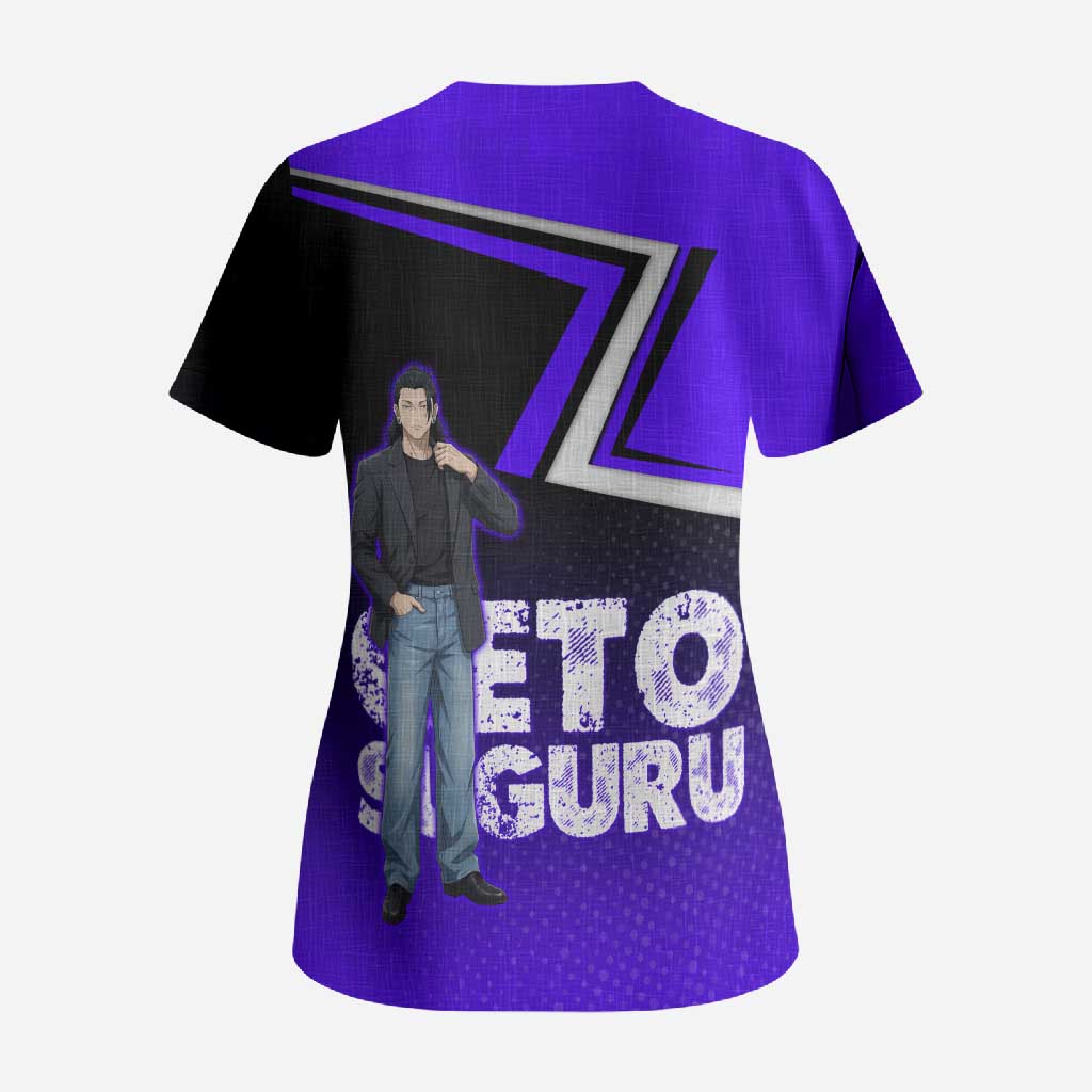 Geto Suguru Scrub Top Jujutsu Kaisen Casual Suit Look
