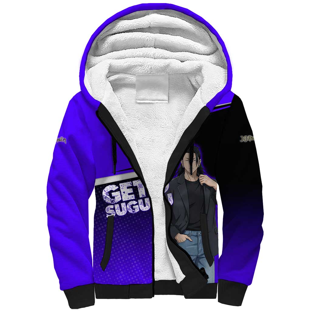 Geto Suguru Sherpa Hoodie Jujutsu Kaisen Casual Suit Look