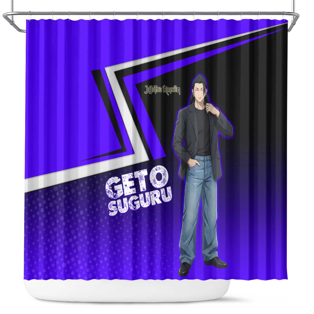 Geto Suguru Shower Curtain Jujutsu Kaisen Casual Suit Look