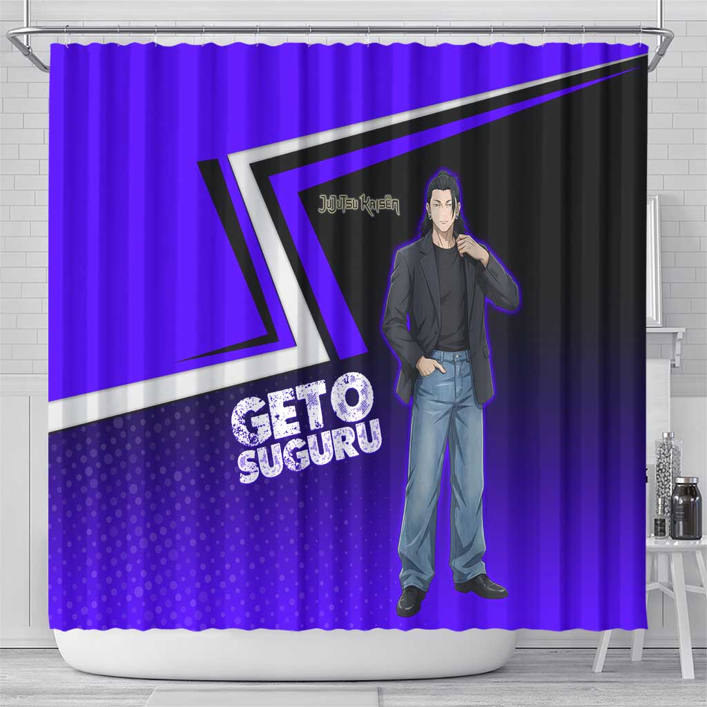 Geto Suguru Shower Curtain Jujutsu Kaisen Casual Suit Look