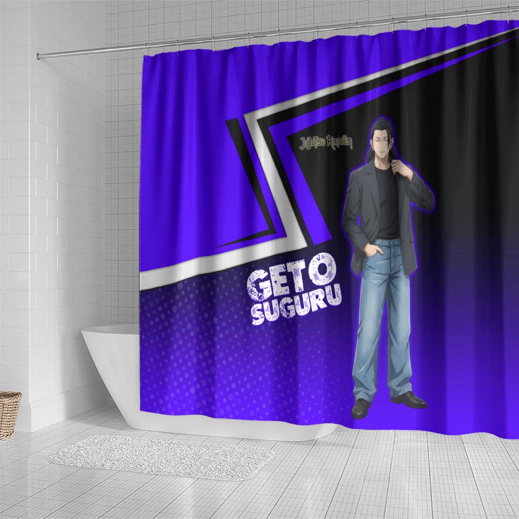 Geto Suguru Shower Curtain Jujutsu Kaisen Casual Suit Look