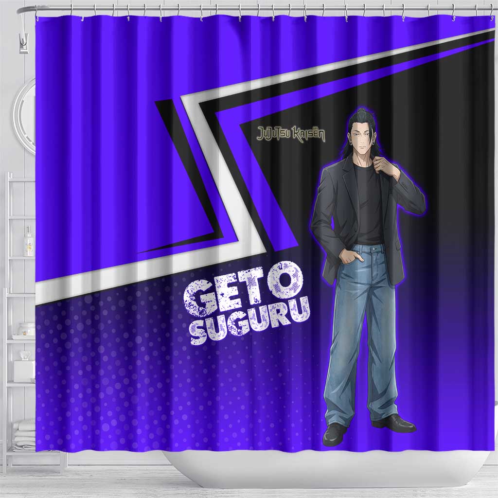 Geto Suguru Shower Curtain Jujutsu Kaisen Casual Suit Look