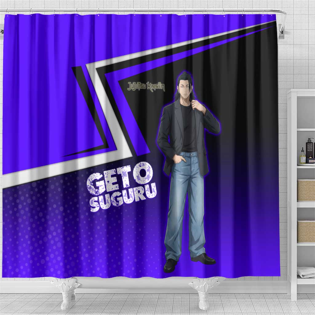 Geto Suguru Shower Curtain Jujutsu Kaisen Casual Suit Look