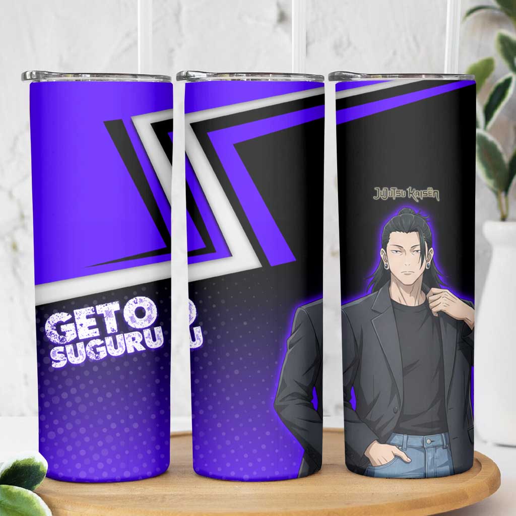 Geto Suguru Skinny Tumbler Jujutsu Kaisen Casual Suit Look
