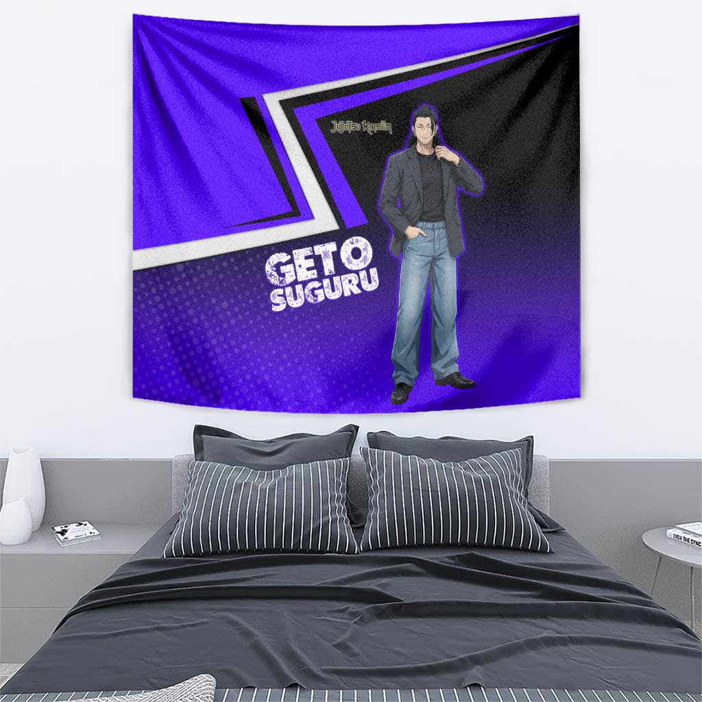 Geto Suguru Tapestry Jujutsu Kaisen Casual Suit Look