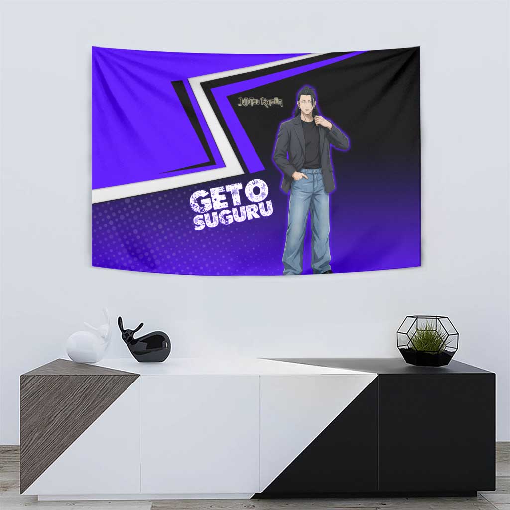 Geto Suguru Tapestry Jujutsu Kaisen Casual Suit Look