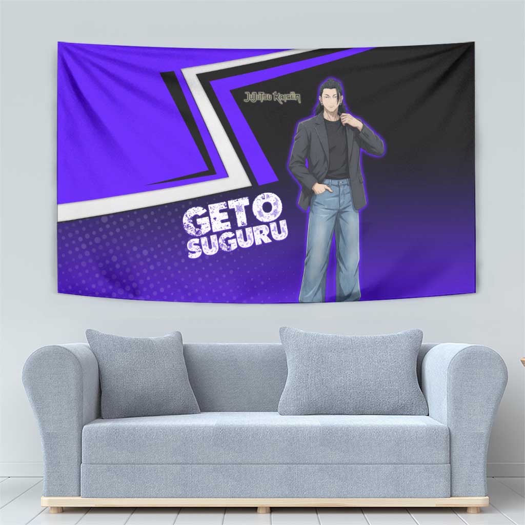 Geto Suguru Tapestry Jujutsu Kaisen Casual Suit Look