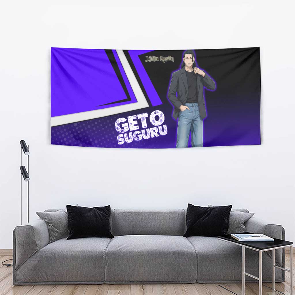 Geto Suguru Tapestry Jujutsu Kaisen Casual Suit Look