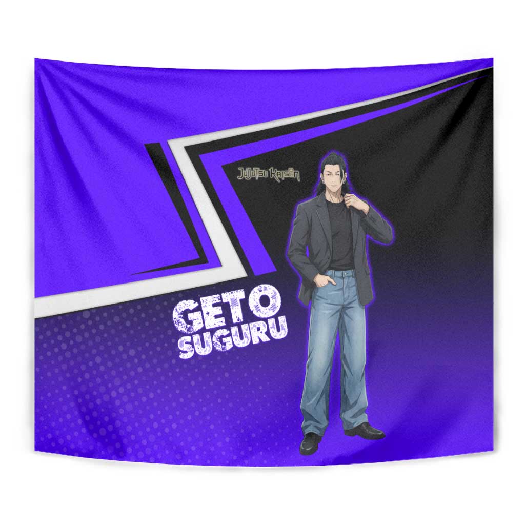 Geto Suguru Tapestry Jujutsu Kaisen Casual Suit Look