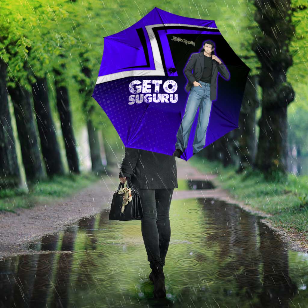Geto Suguru Umbrella Jujutsu Kaisen Casual Suit Look