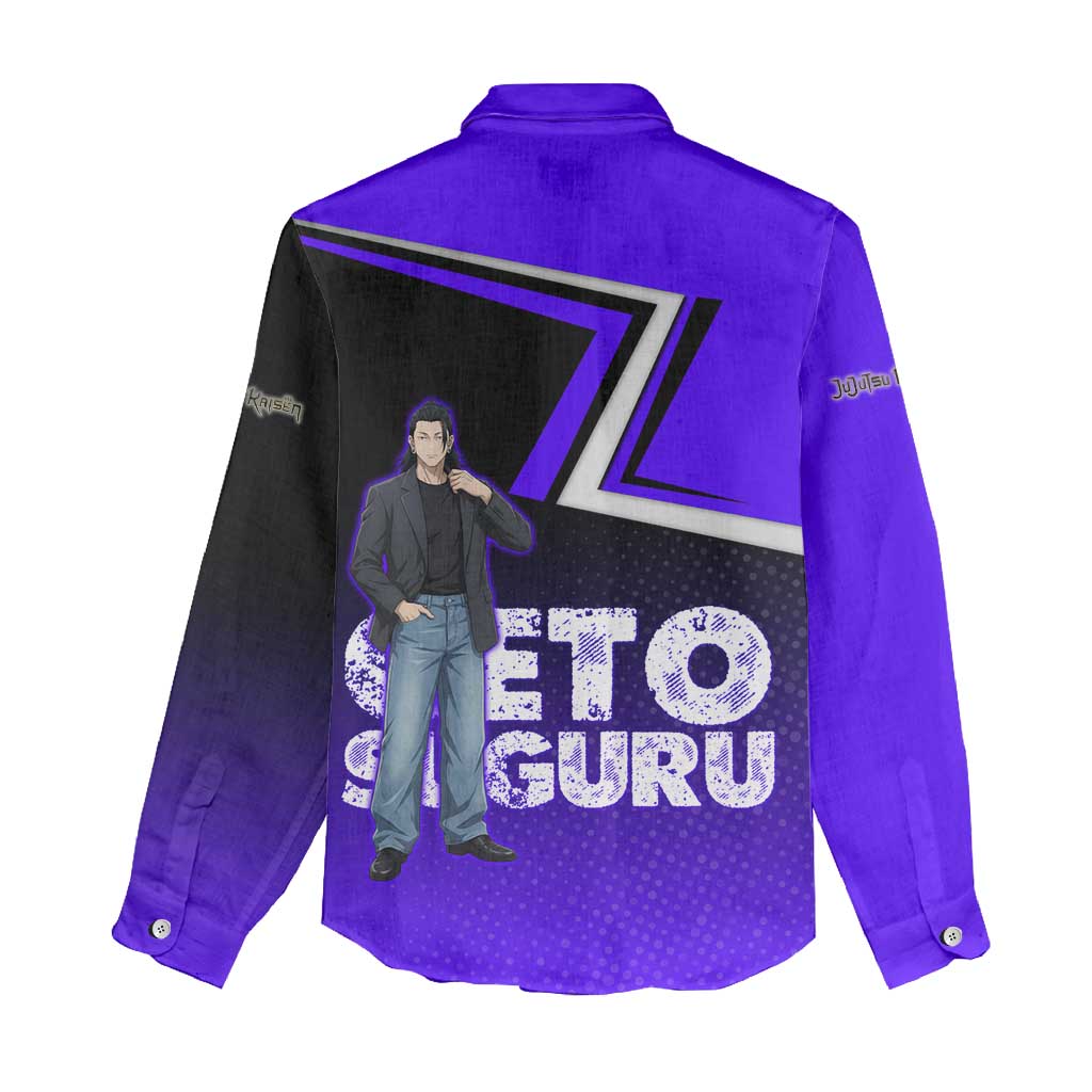 Geto Suguru Women Casual Shirt Jujutsu Kaisen Casual Suit Look