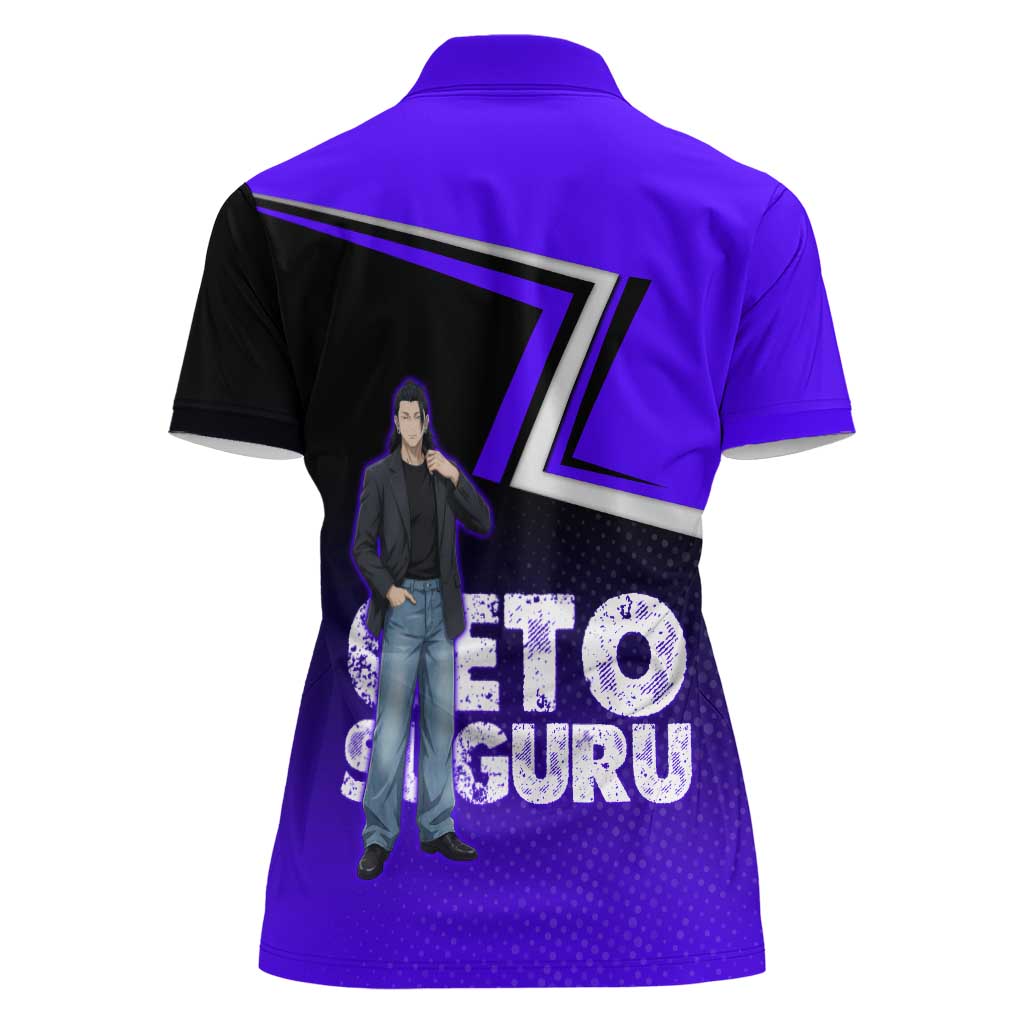 Geto Suguru Women Polo Shirt Jujutsu Kaisen Casual Suit Look