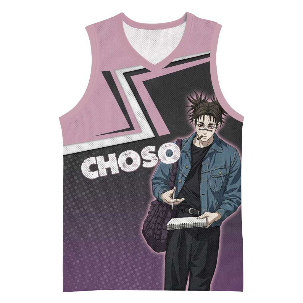 Choso Basketball Jersey Jujutsu Kaisen Street Artist Aesthetic