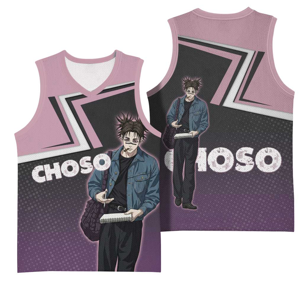 Choso Basketball Jersey Jujutsu Kaisen Street Artist Aesthetic