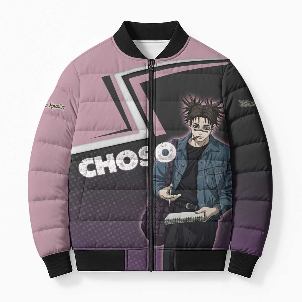 Choso Bomber Puffer Jacket Jujutsu Kaisen Street Artist Aesthetic