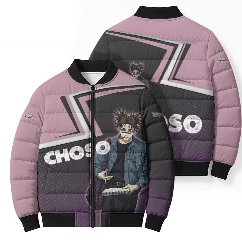 Choso Bomber Puffer Jacket Jujutsu Kaisen Street Artist Aesthetic