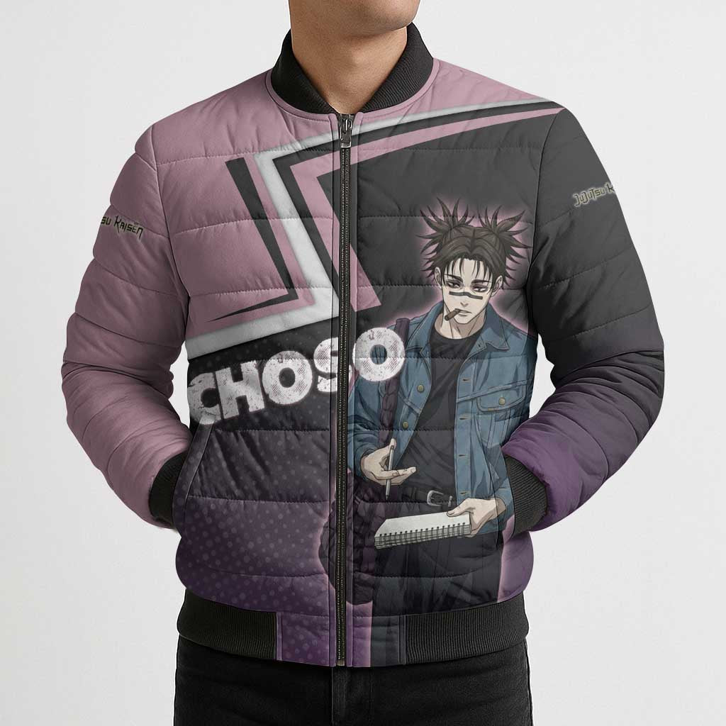 Choso Bomber Puffer Jacket Jujutsu Kaisen Street Artist Aesthetic