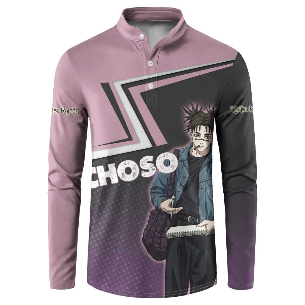 Choso Button Sweatshirt Jujutsu Kaisen Street Artist Aesthetic