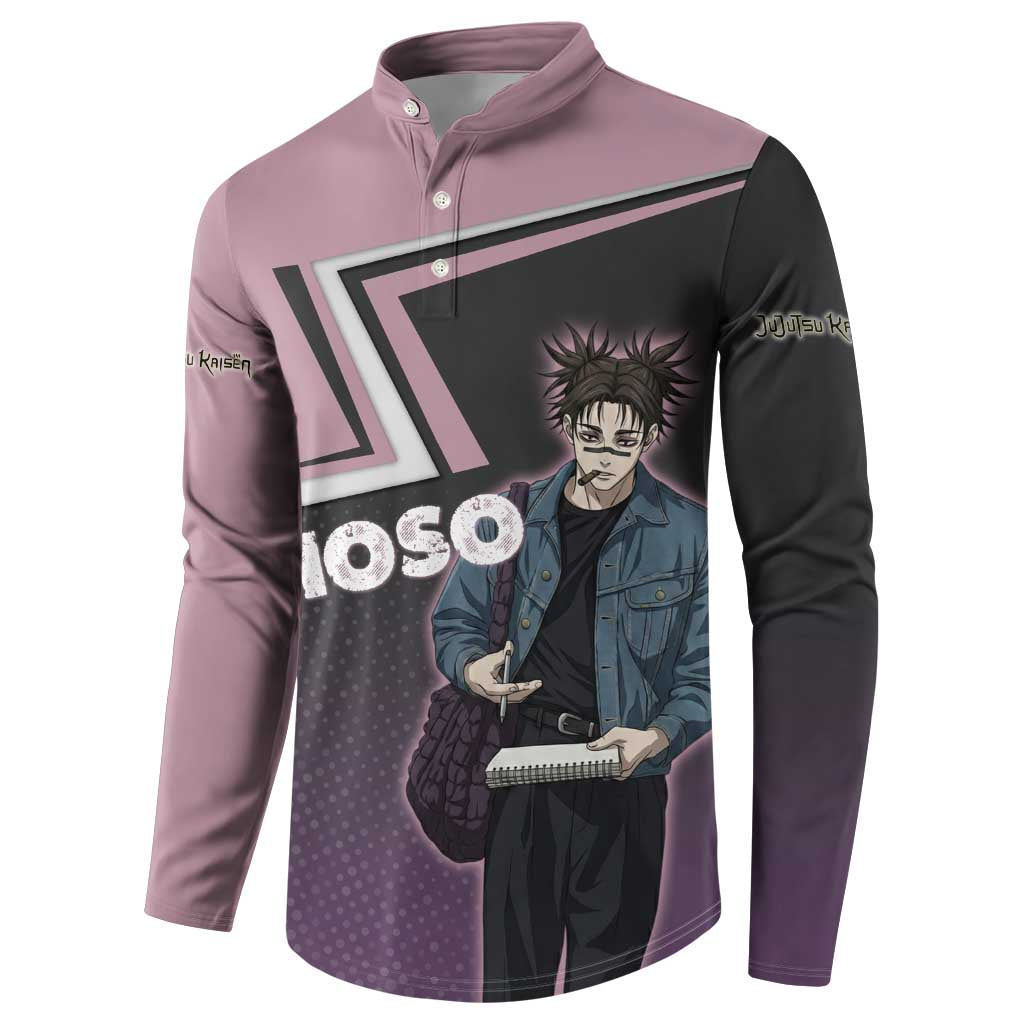 Choso Button Sweatshirt Jujutsu Kaisen Street Artist Aesthetic