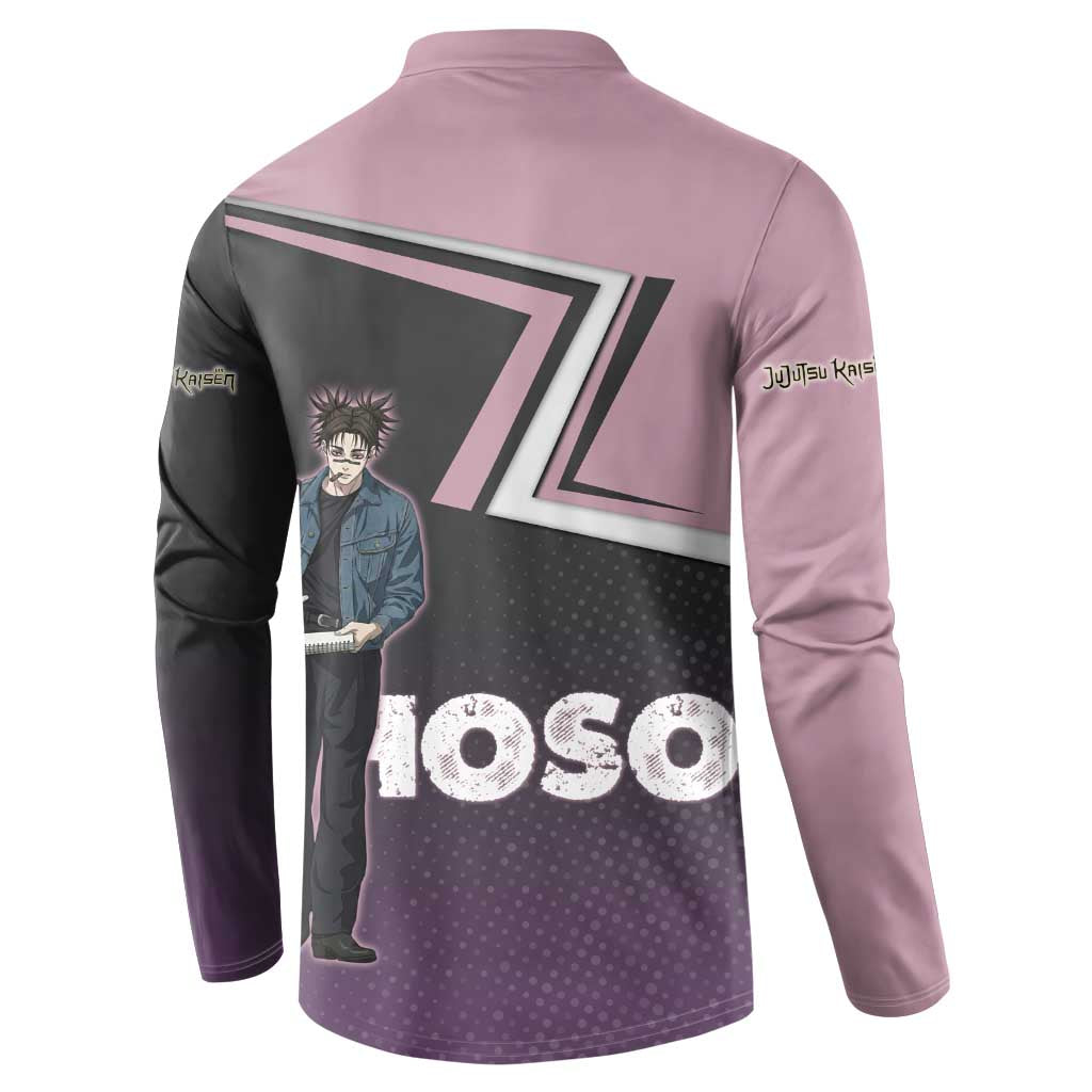Choso Button Sweatshirt Jujutsu Kaisen Street Artist Aesthetic
