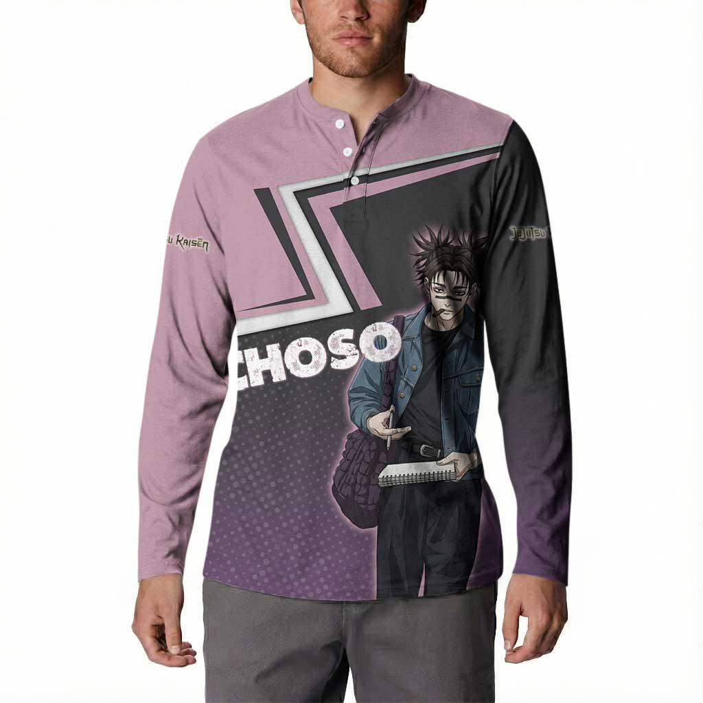 Choso Button Sweatshirt Jujutsu Kaisen Street Artist Aesthetic
