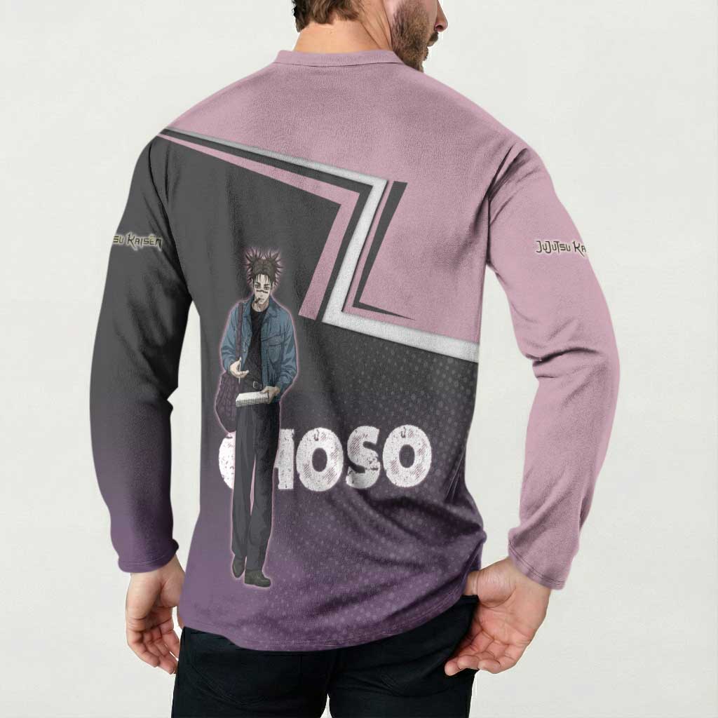 Choso Button Sweatshirt Jujutsu Kaisen Street Artist Aesthetic