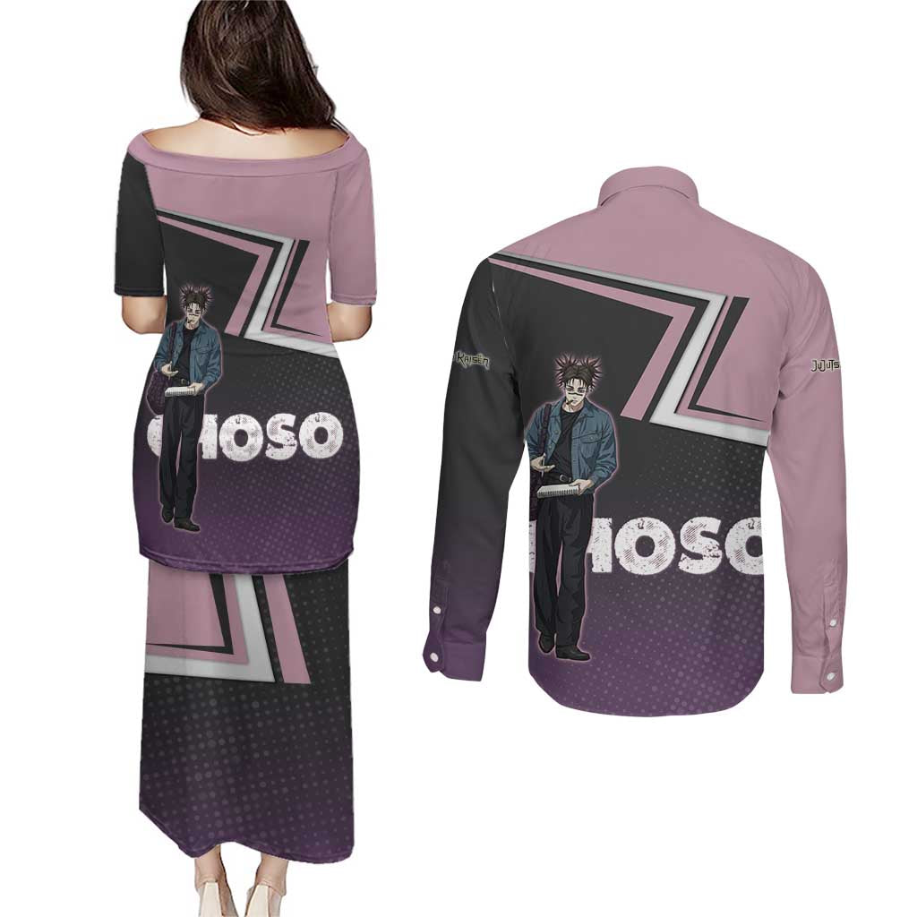 Choso Couples Matching Puletasi and Long Sleeve Button Shirt Jujutsu Kaisen Street Artist Aesthetic