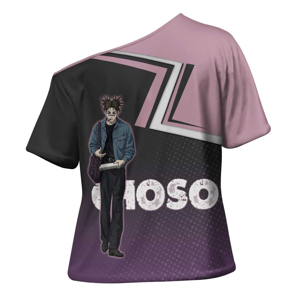 Choso Cross Shoulder Shirt Jujutsu Kaisen Street Artist Aesthetic