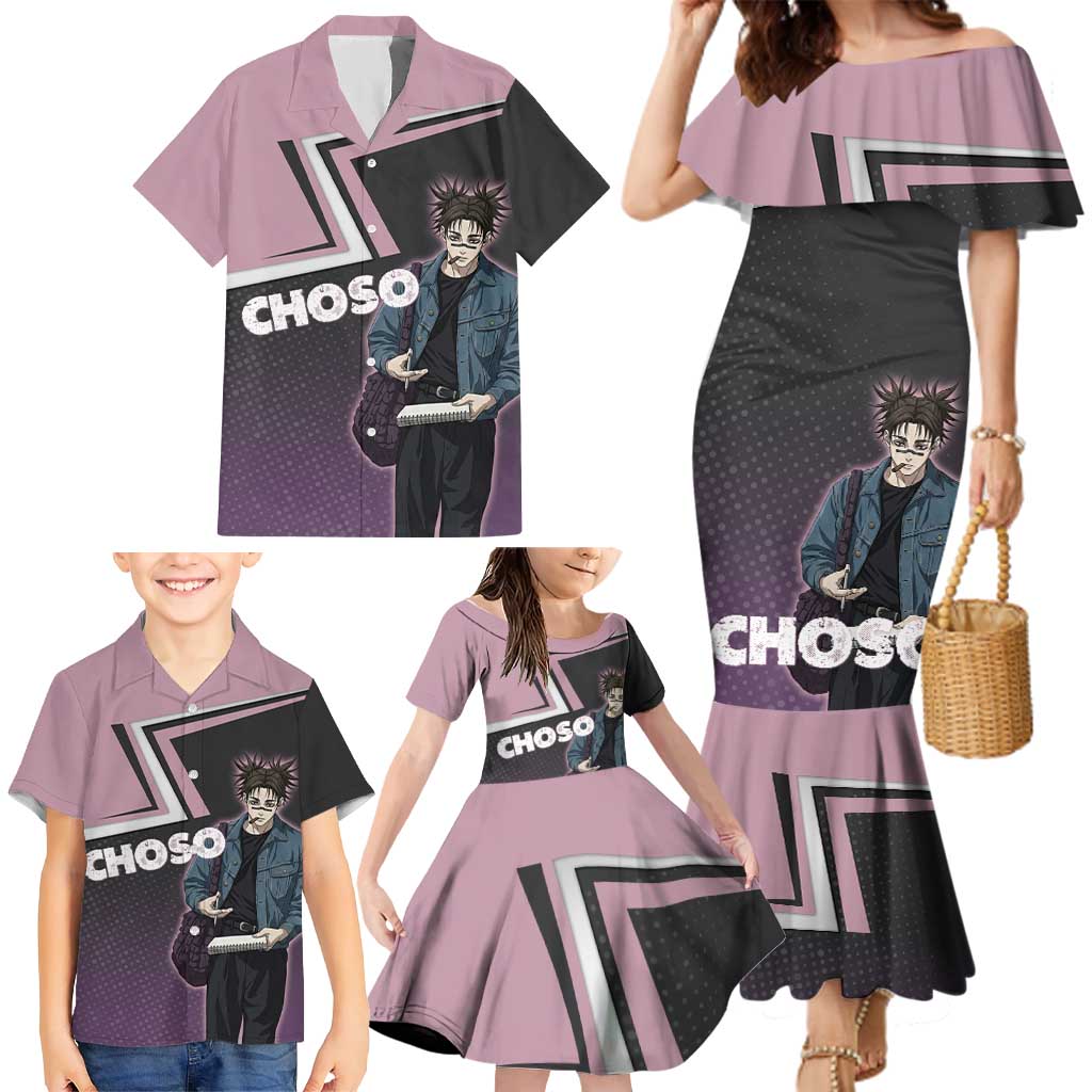 Choso Family Matching Mermaid Dress and Hawaiian Shirt Jujutsu Kaisen Street Artist Aesthetic