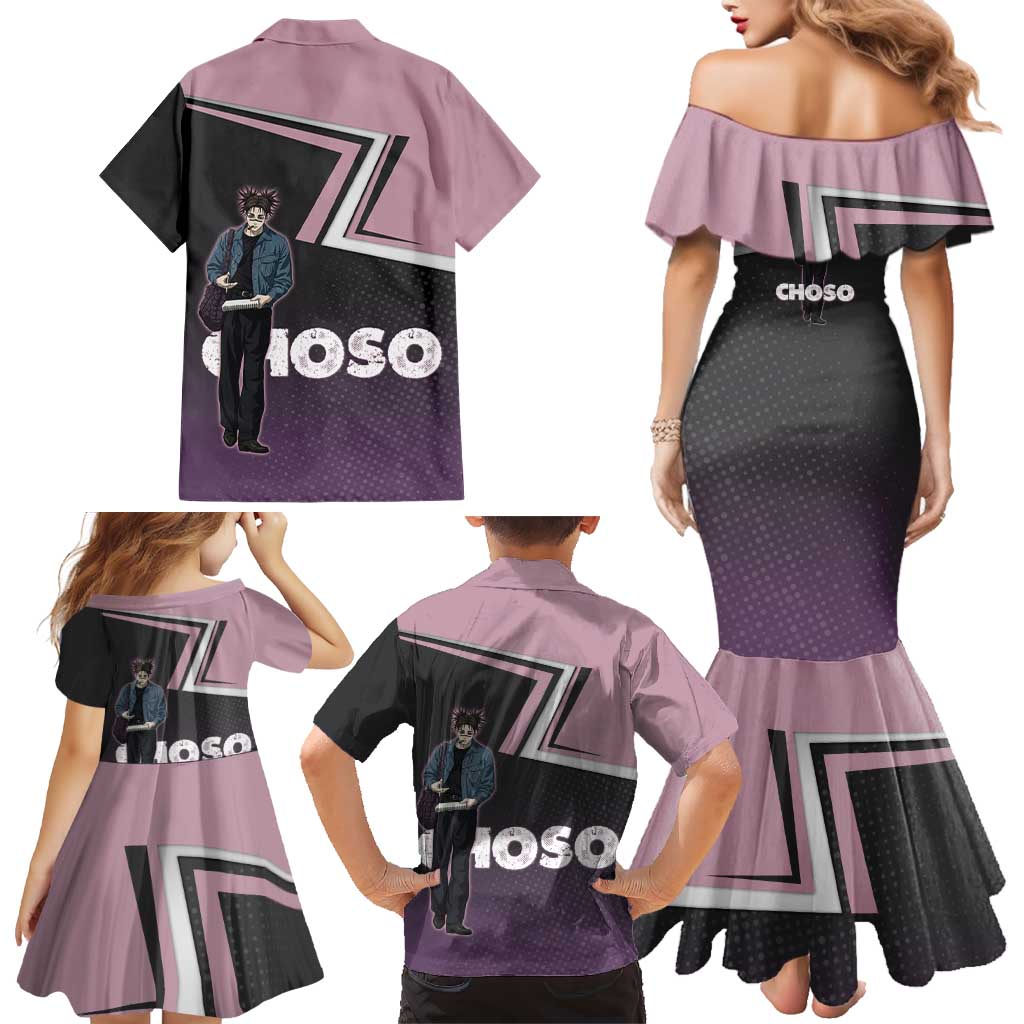 Choso Family Matching Mermaid Dress and Hawaiian Shirt Jujutsu Kaisen Street Artist Aesthetic