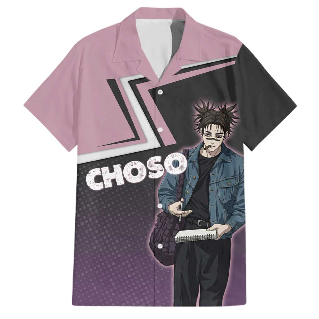 Choso Family Matching Off Shoulder Short Dress and Hawaiian Shirt Jujutsu Kaisen Street Artist Aesthetic