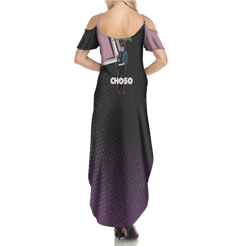 Choso Family Matching Summer Maxi Dress and Hawaiian Shirt Jujutsu Kaisen Street Artist Aesthetic