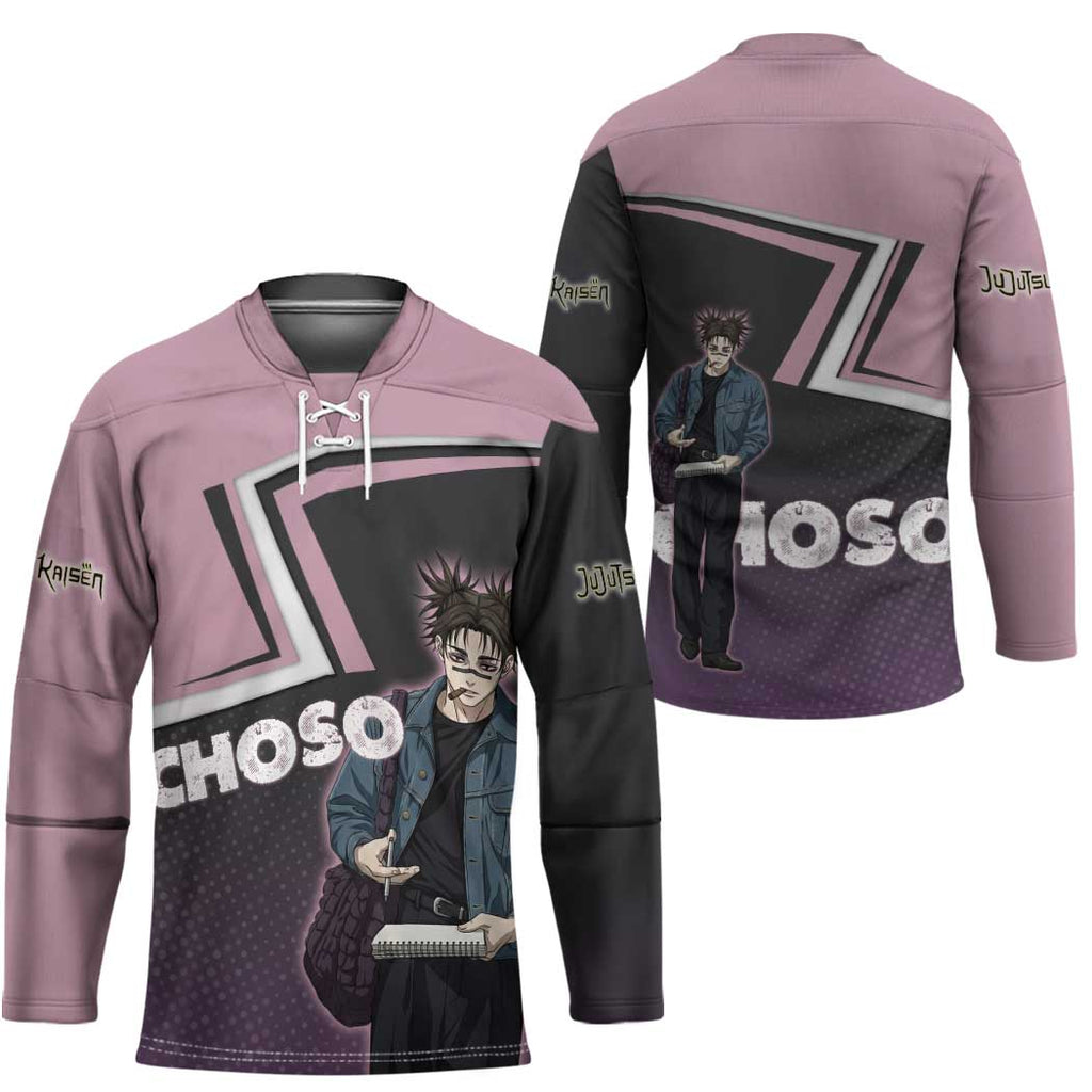 Choso Hockey Jersey Jujutsu Kaisen Street Artist Aesthetic