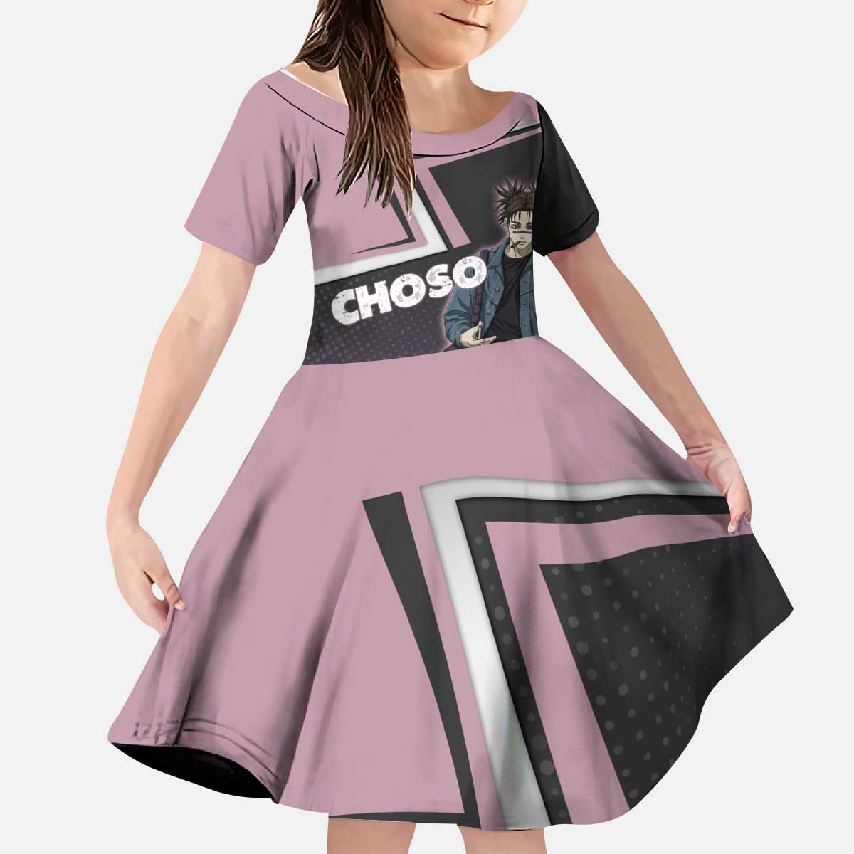 Choso Kid Short Sleeve Dress Jujutsu Kaisen Street Artist Aesthetic