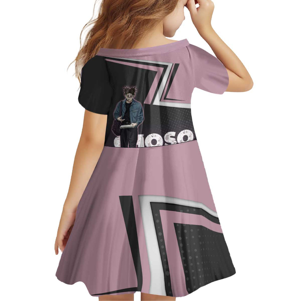 Choso Kid Short Sleeve Dress Jujutsu Kaisen Street Artist Aesthetic