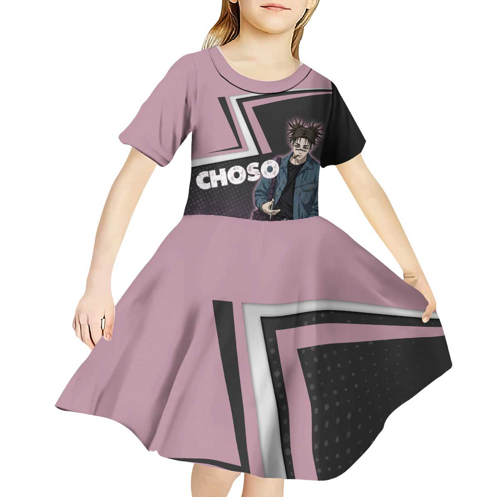 Choso Kid Short Sleeve Dress Jujutsu Kaisen Street Artist Aesthetic