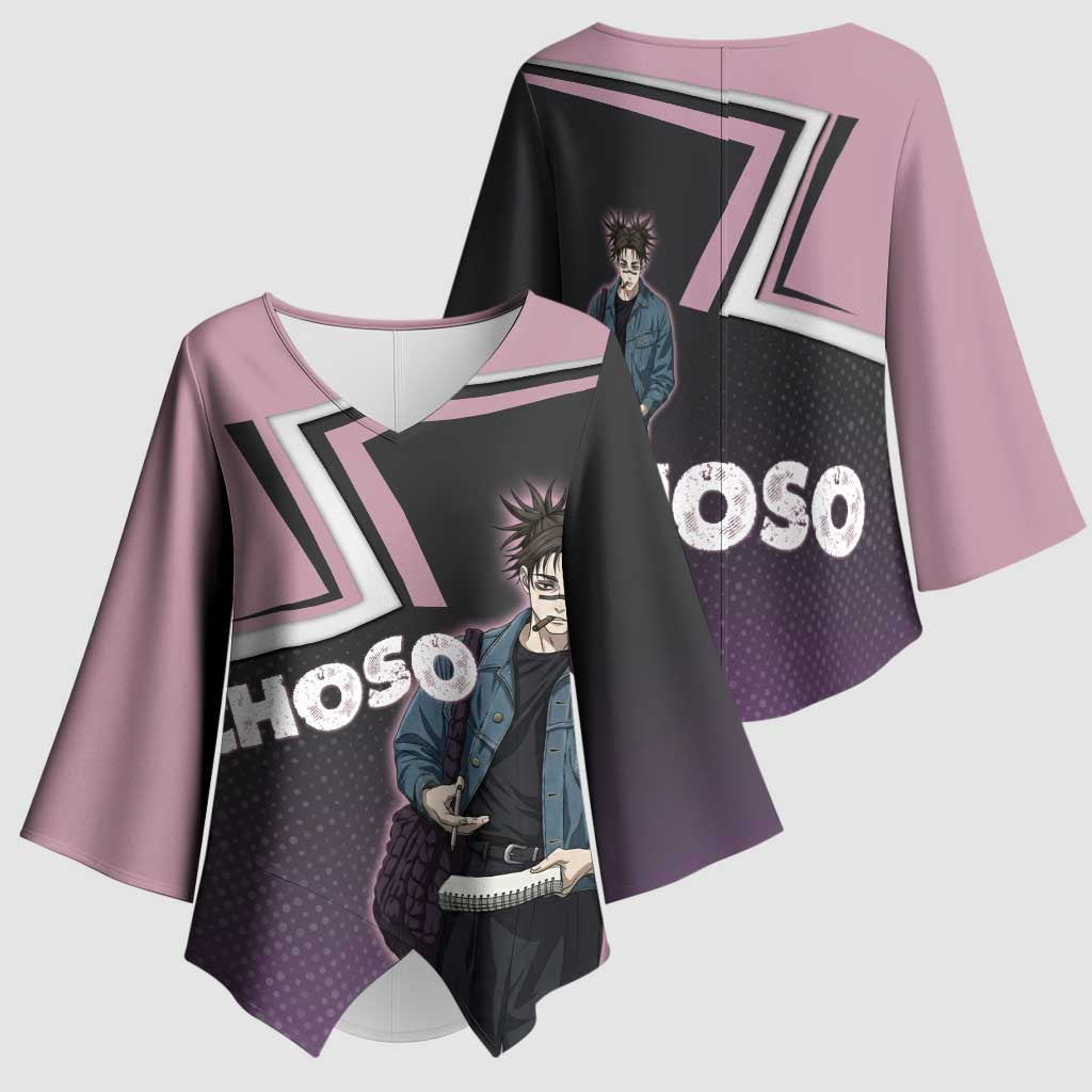 Choso Kimono Sleeve Blouse Jujutsu Kaisen Street Artist Aesthetic