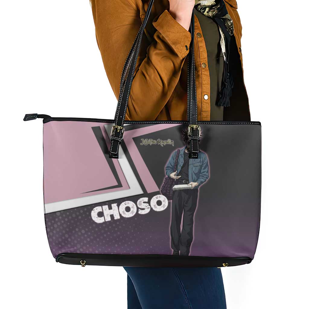 Choso Leather Tote Bag Jujutsu Kaisen Street Artist Aesthetic