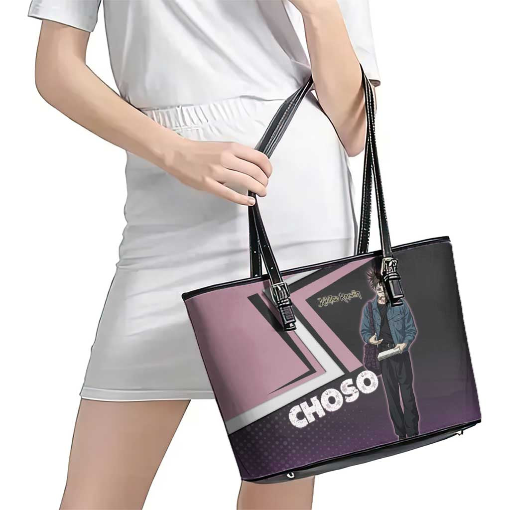 Choso Leather Tote Bag Jujutsu Kaisen Street Artist Aesthetic