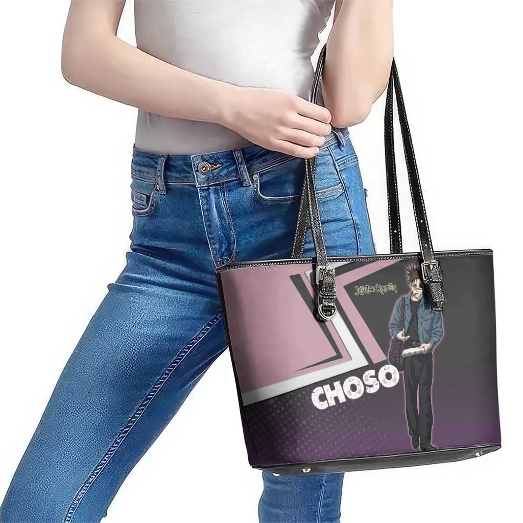 Choso Leather Tote Bag Jujutsu Kaisen Street Artist Aesthetic