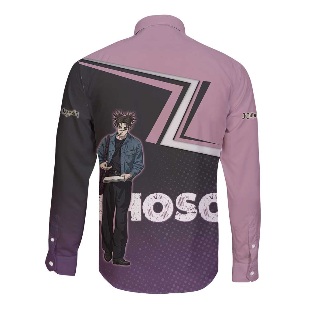 Choso Long Sleeve Button Shirt Jujutsu Kaisen Street Artist Aesthetic