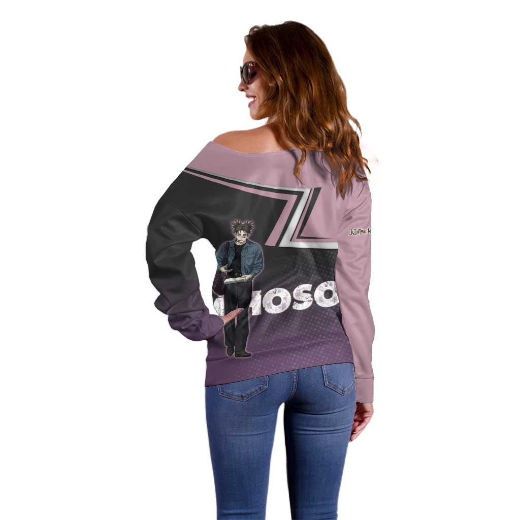 Choso Off Shoulder Sweater Jujutsu Kaisen Street Artist Aesthetic