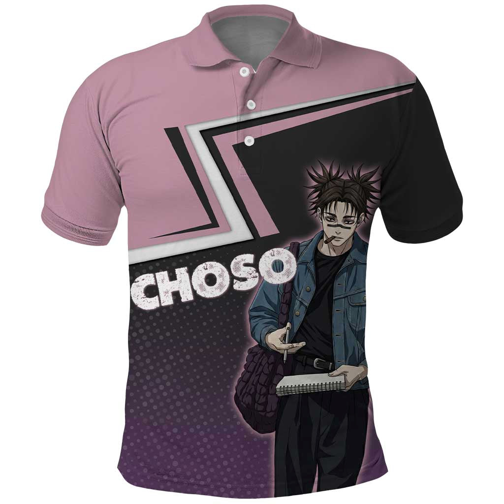Choso Polo Shirt Jujutsu Kaisen Street Artist Aesthetic