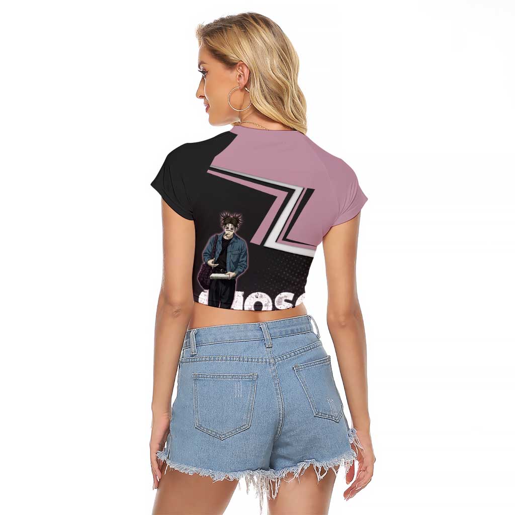 Choso Raglan Cropped T Shirt Jujutsu Kaisen Street Artist Aesthetic