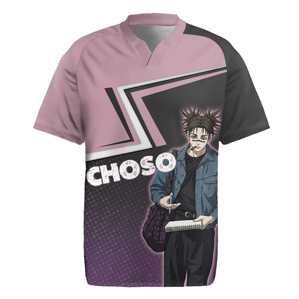 Choso Rugby Jersey Jujutsu Kaisen Street Artist Aesthetic