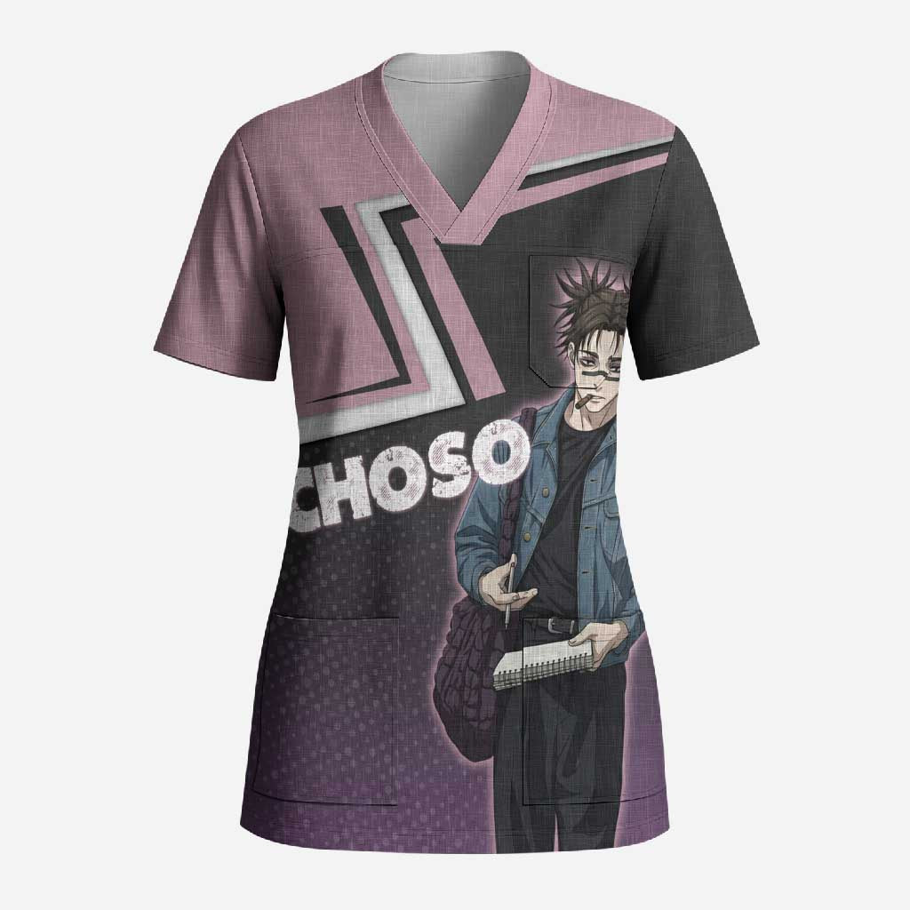 Choso Scrub Top Jujutsu Kaisen Street Artist Aesthetic